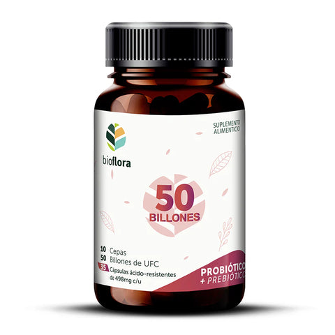 Bioflora +50 Probióticos + Probióticos (35 capsulas)