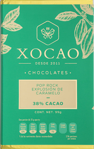 Barra de Chocolate de Leche con Pop Rocks – 38% Cacao