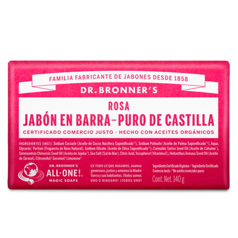 Dr Bronner - Jabón de Barra Rosas