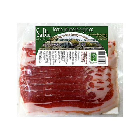 Tocino ahumado de cerdo orgánico